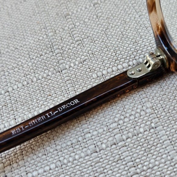 ESI-SHERIL-DECOR Vintage Eyeglasses Frame Women Brown Glasses 48[]20 - Picture 8 of 11